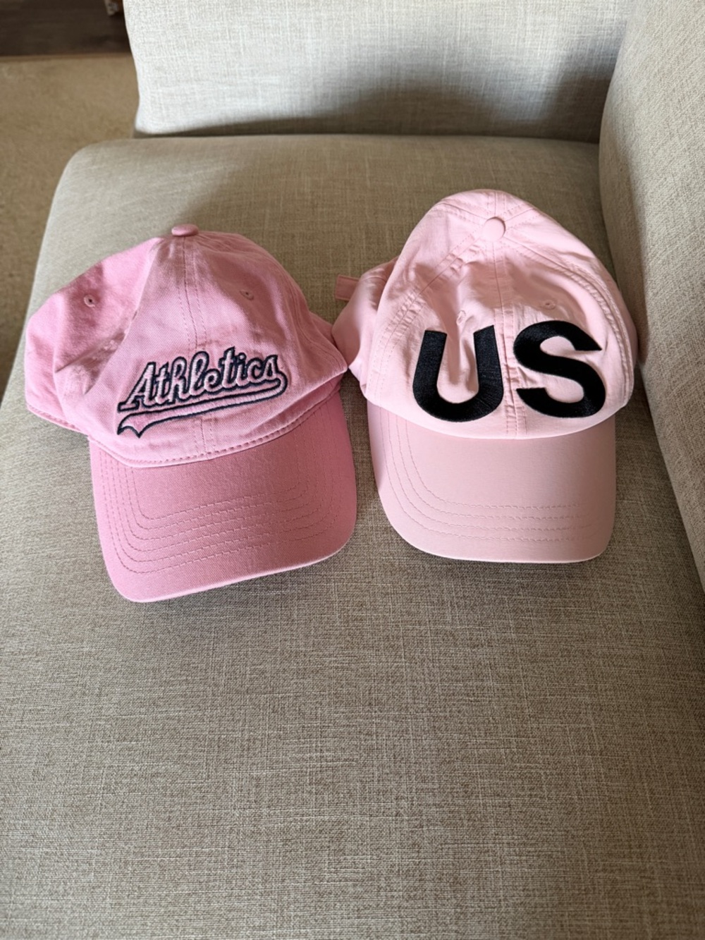Two pink baseball caps NEW